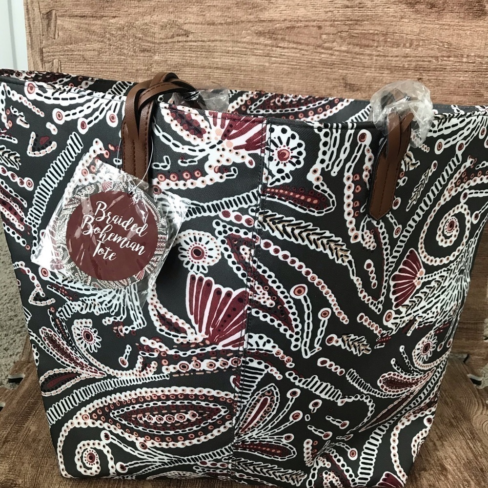 NWT Braided Bohemian Tote